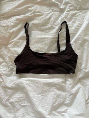 lululemon athletica Brown Scoop Neck Sports Bralette